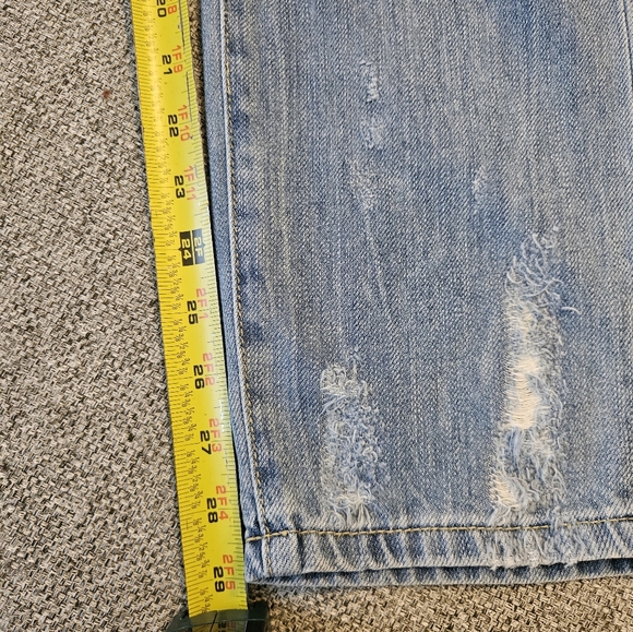 Blanknyc Star Studded Crop Jean Light wash Sz 26 - Picture 7 of 14
